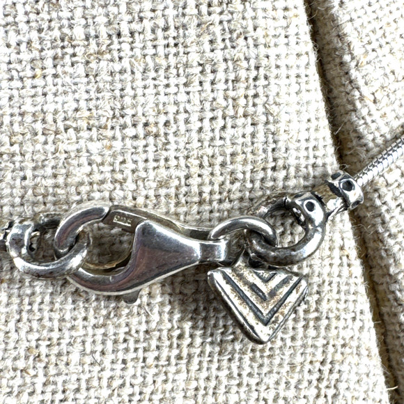 Silpada Sterling Silver Matte Faceted Black Onyx Pendant Necklace N1627 - Picture 4 of 10